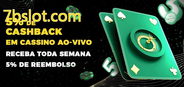 Promoções do cassino ao Vivo 7bslot.com